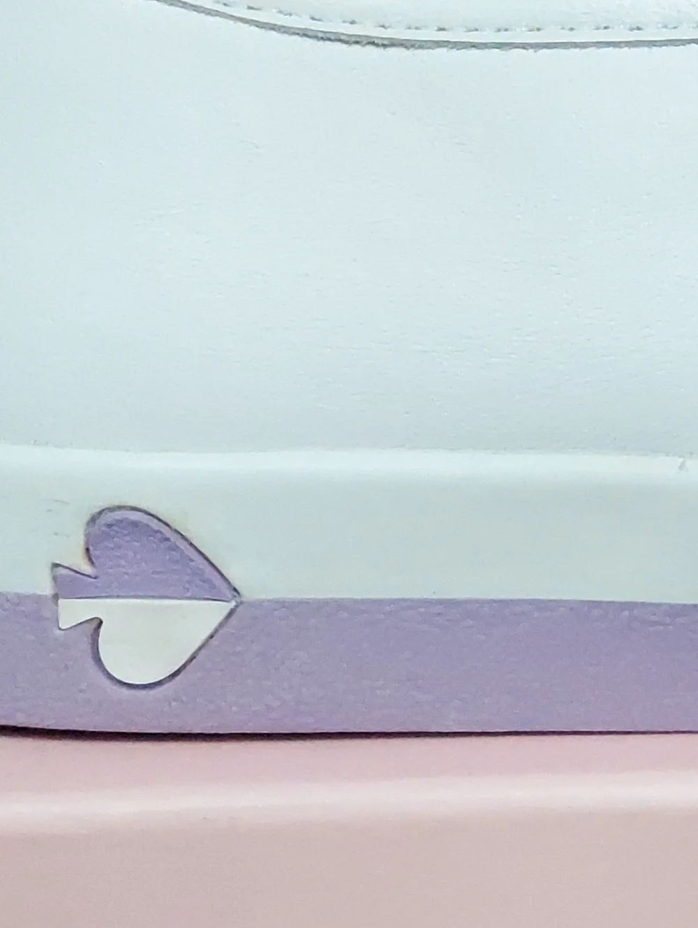 Kate Spade NY White & Lavender Loafer Sneakers Womens Size 9.5 NWT Preppy Office